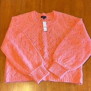 J. Crew Coral Crew Neck Sweater